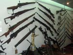 weapons exhibit at the 100-year Military Museum